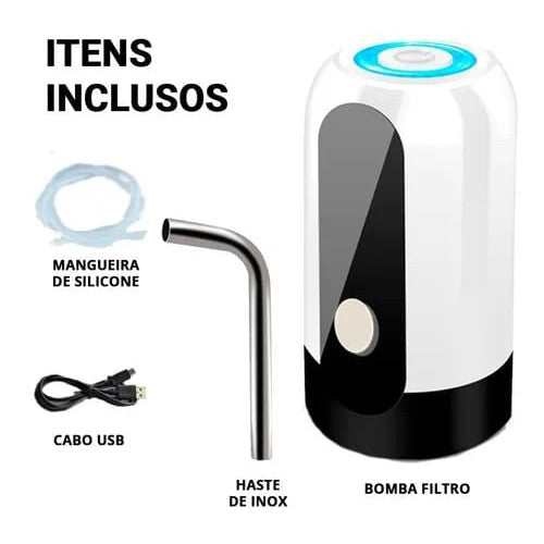 Bomba Elétrica Automática para Galão de Água💦 - Carregamento USB