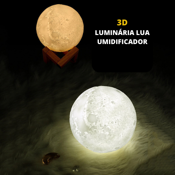 Umidificador de ar luz lunar