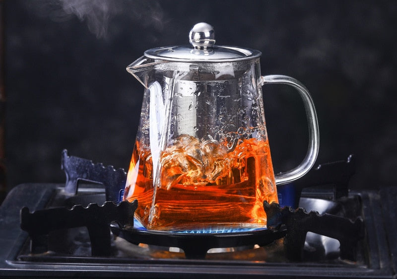 Chaleira com infusor de aço inoxidável- Resistente ao calor